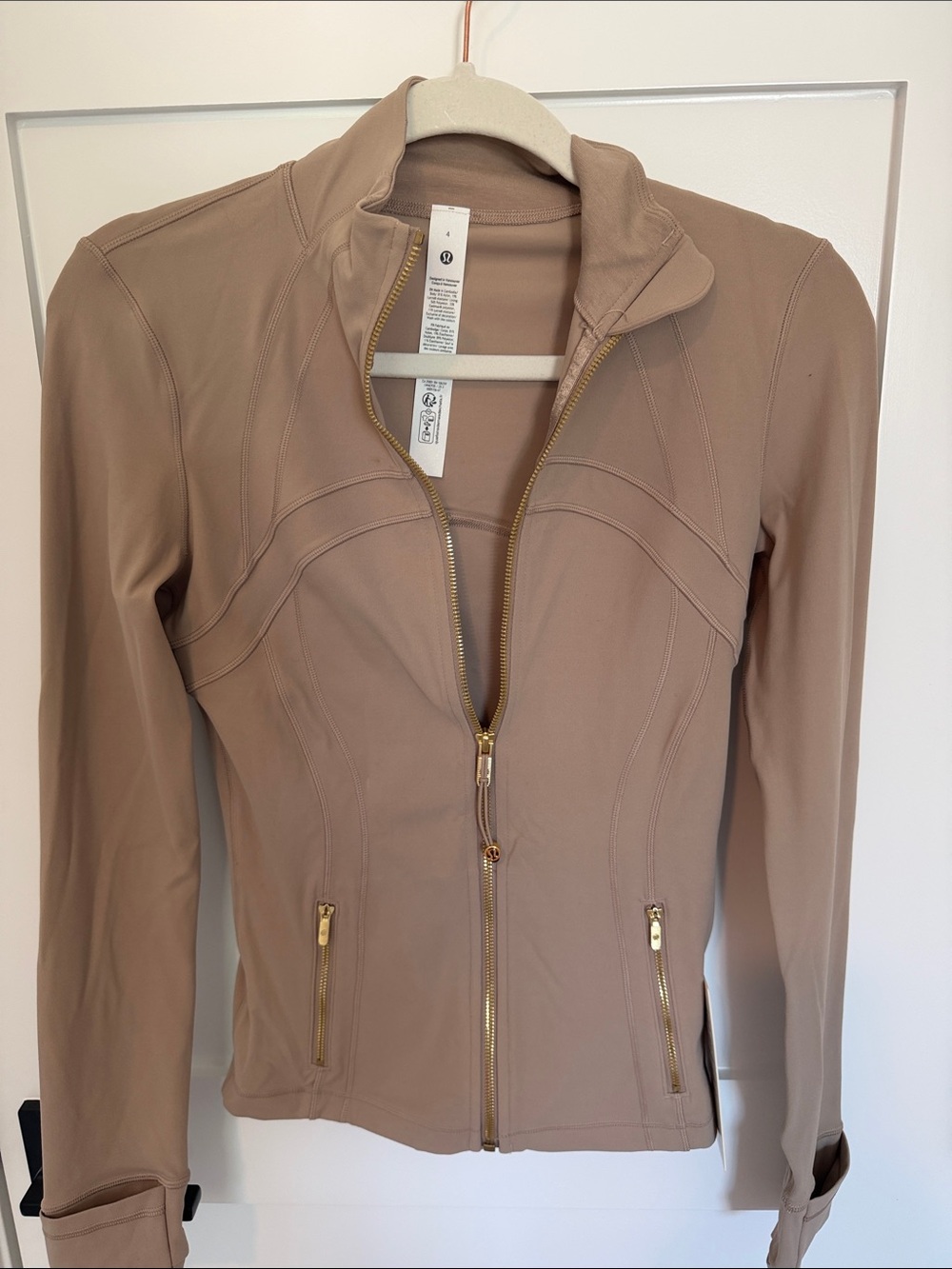 lululemon athletica -Taupe Zip athletic Jacket